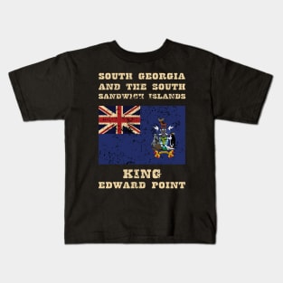 Flag of South Georgia and the South Sandwich Islands Kids T-Shirt